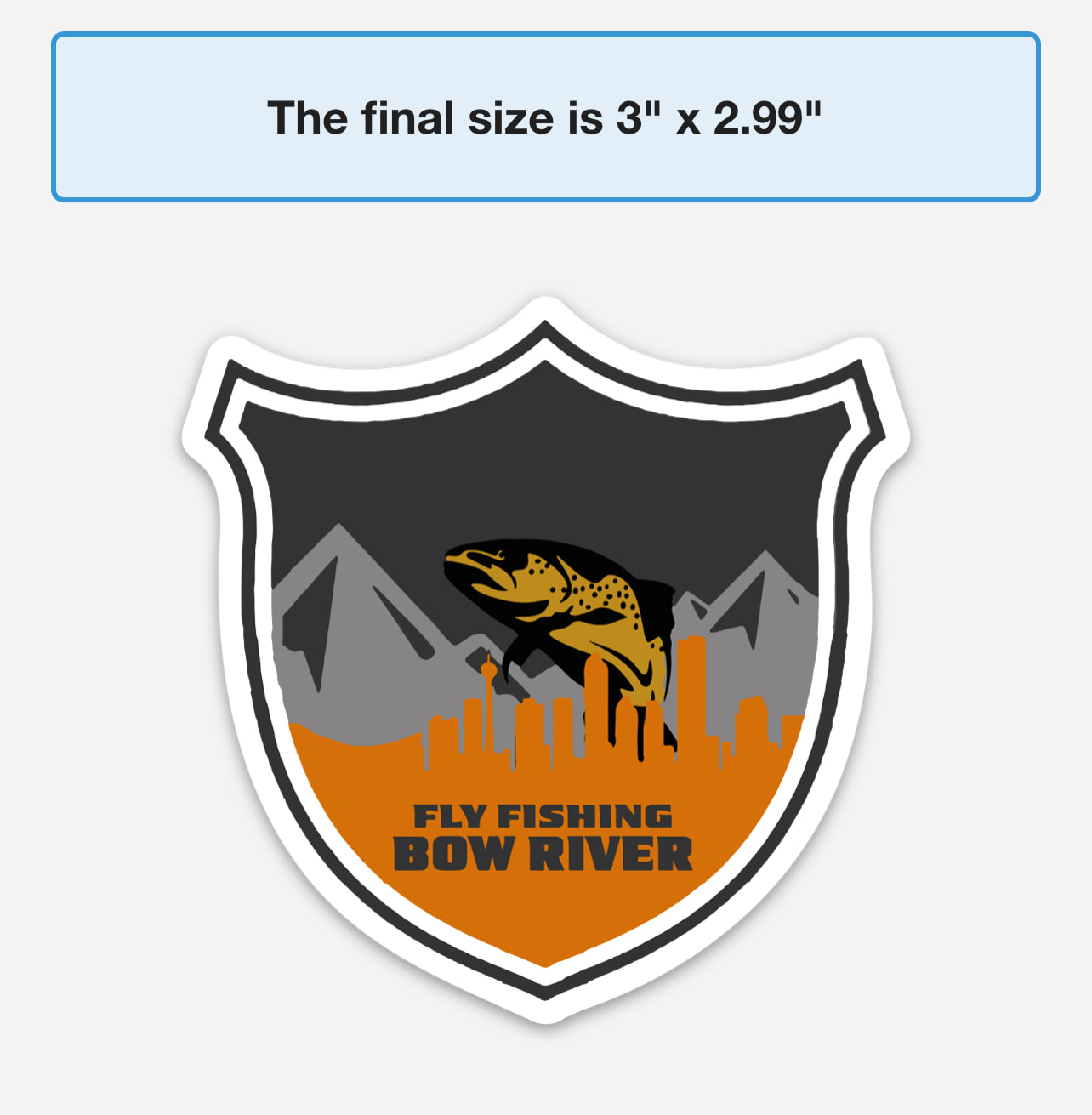 Original Fly Fishing Bow River Logo